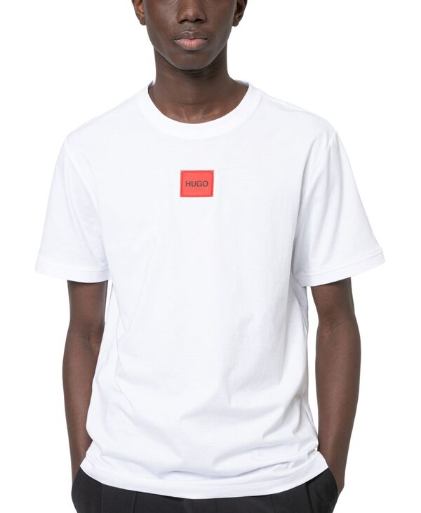 ヒューゴボス メンズ トップス Tシャツ ロゴ Hugo Boss Men's Logo Patch T-Shirt White ホワイト