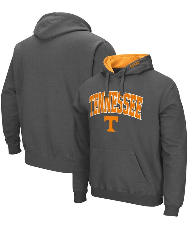 コロシアム メンズ アウター パーカー・スウェット Tシャツ ロゴ パーカー Colosseum Men's Tennessee Volunteers Arch Logo 3.0 Pullover Hoodie Charcoal チャコール