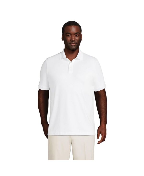 ランズエンド メンズ トップス ポロシャツ トール シャツ Lands' End Big & Tall Short Sleeve Supima Polo Shirt White ホワイト