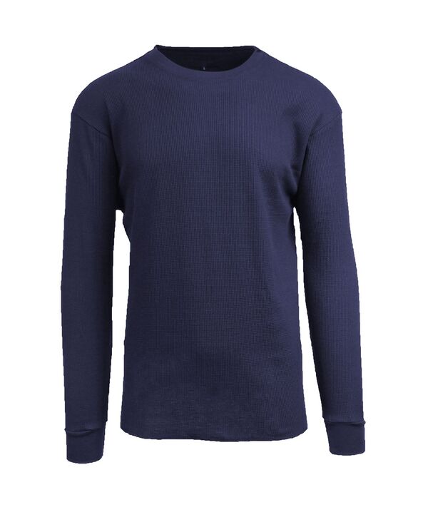 ギャラクシーバイハルビック メンズ トップス シャツ Galaxy By Harvic Men's Oversized Long Sleeve Thermal Shirt Navy ネイビー