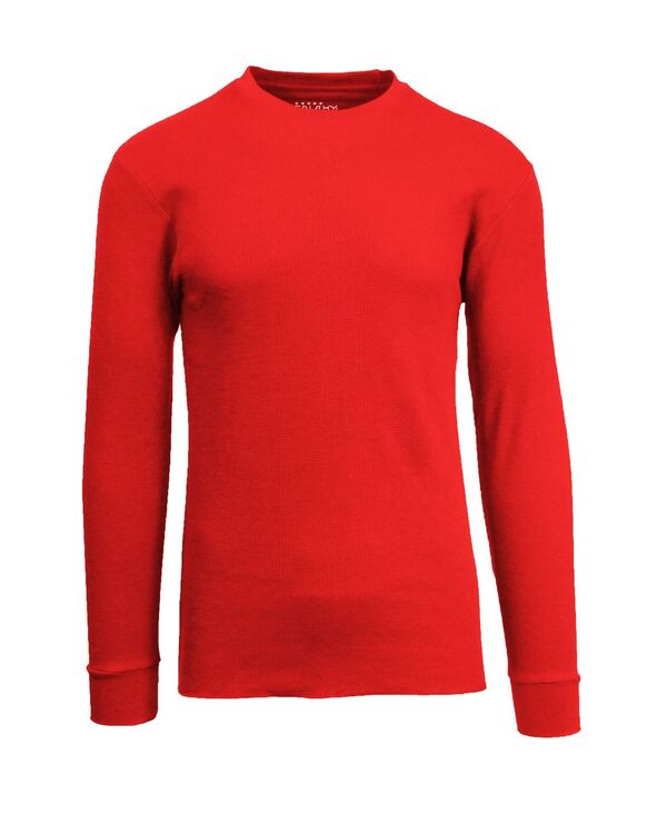 ギャラクシーバイハルビック メンズ トップス シャツ Galaxy By Harvic Men's Oversized Long Sleeve Thermal Shirt Red レッド