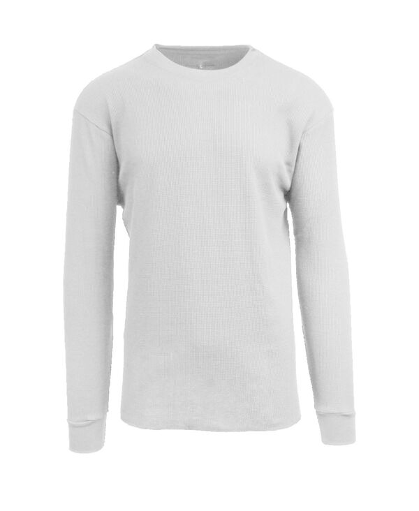 ギャラクシーバイハルビック メンズ トップス シャツ Galaxy By Harvic Men's Oversized Long Sleeve Thermal Shirt White ホワイト｜ReVida 店