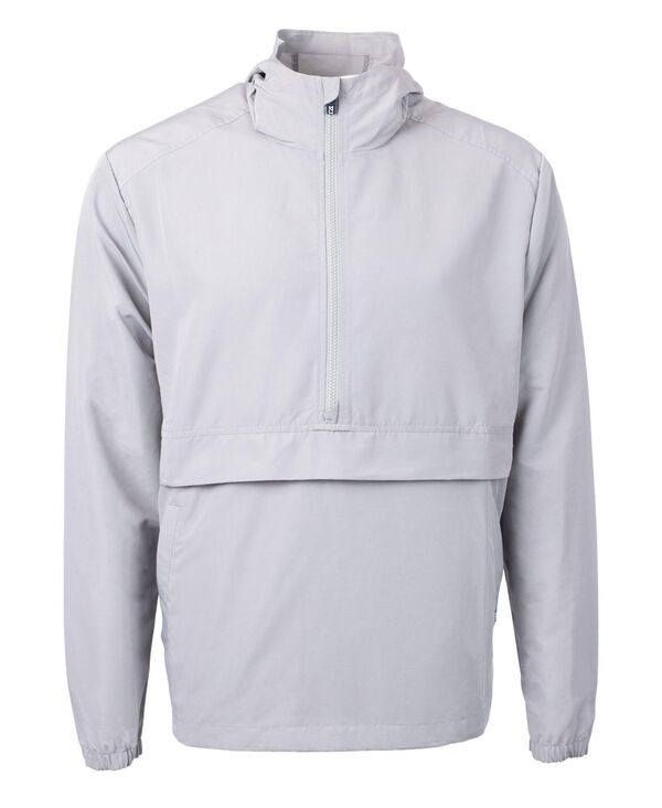 カッターアンドバック メンズ アウター ジャケット・ブルゾン ニット ジャケット Cutter & Buck Cutter Buck Charter Eco Knit Recycled Mens Anorak Jacket Polished|ReVida 店