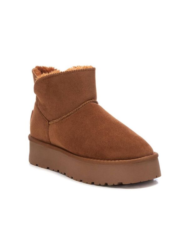 キシタイ レディース シューズ ブーツ・レインブーツ スエード ブーツ Women's Suede Winter Boots By XTI Brown ブラウン|ReVida 店