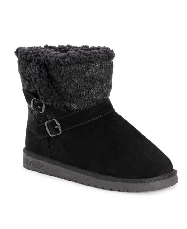 ムクルクス レディース シューズ ブーツ・レインブーツ MUK LUKS Women\'s Alyx Boots Ebony