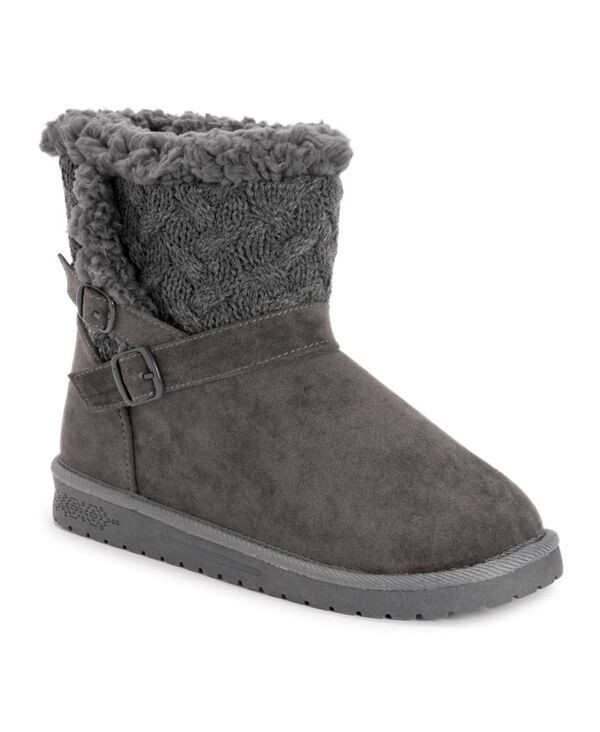 ムクルクス レディース シューズ ブーツ・レインブーツ MUK LUKS Women\'s Alyx Boots Grey グレー