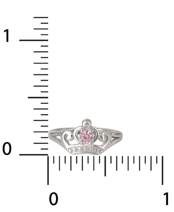 超人気の 楽天市場 ディズニー レディース リング アクセサリー Pink Cubic Zirconia Princess Tiara Ring In Sterling Silver Silver Revida 楽天市場店 高級感 Ekawijaya Sch Id