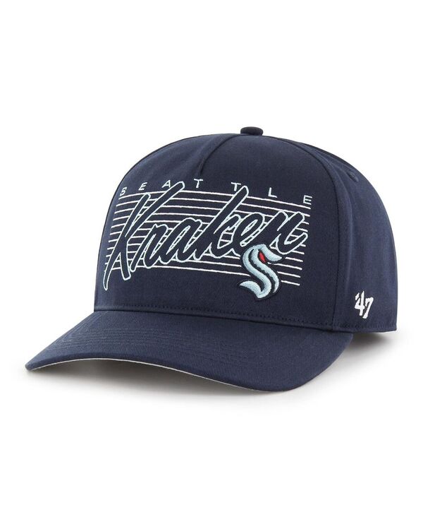 47 ブランド メンズ アクセサリー 帽子 '47 Brand Men's Deep Sea Blue Seattle Kraken Marquee Hitch Snapback Hat Deep Sea Blue ブルー