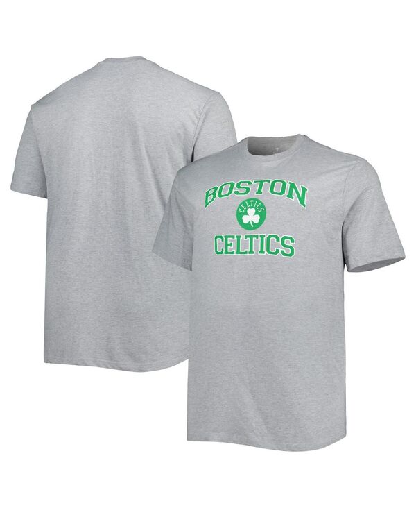 プロファイル メンズ トップス Tシャツ トール シャツ Profile Men's Heathered Gray Boston Celtics Big and Tall Heart and Soul T-shirt Heathered Gray グレー