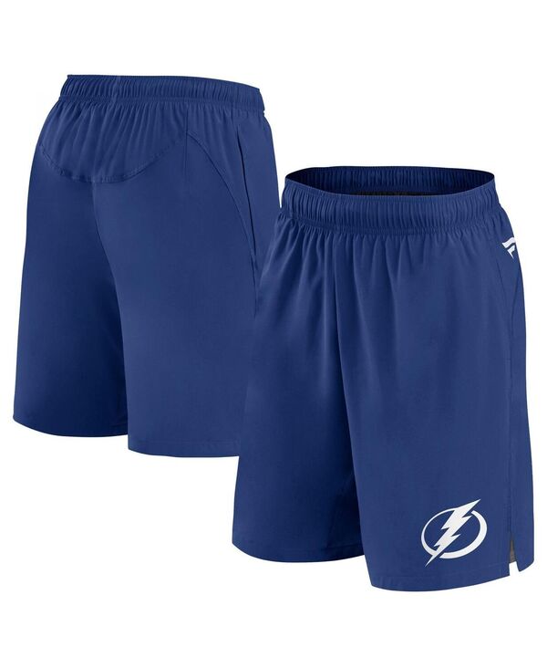 ファナティクス メンズ ボトムス ハーフパンツ・ショーツ ショートパンツ Fanatics Men's Blue Tampa Bay Lightning Authentic Pro Tech Shorts Blue ブルー