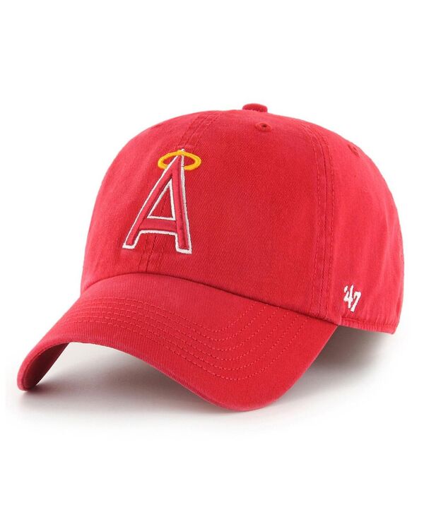 47 ブランド メンズ アクセサリー 帽子 '47 Brand Men's Red Los Angeles Angels Cooperstown Collection Franchise Fitted Hat Red レッド｜ReVida 店 9,235円