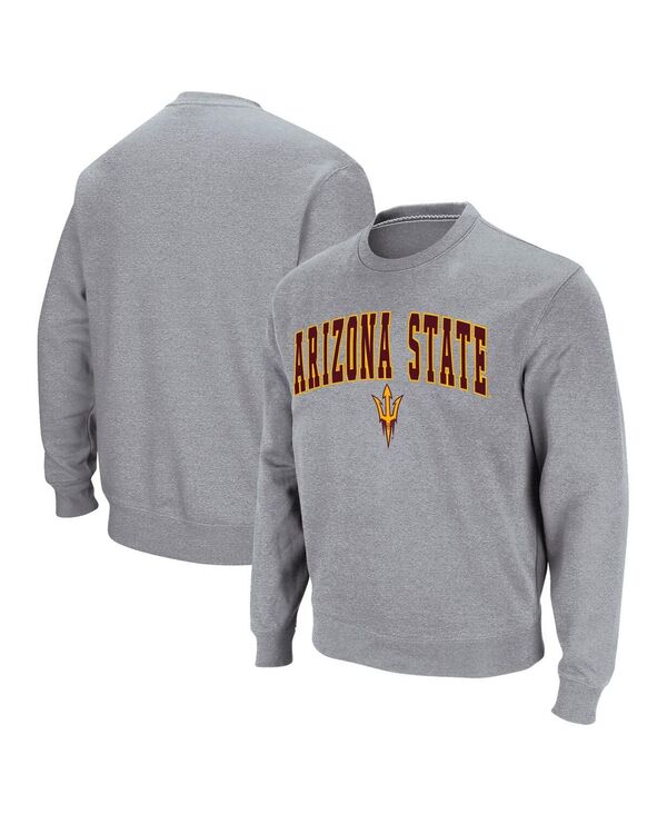 コロシアム メンズ アウター パーカー・スウェット スウェット シャツ ロゴ Colosseum Men's Arizona State Sun Devils Arch & Logo Pullover Sweatshirt Heather Gray グレー 9,840円