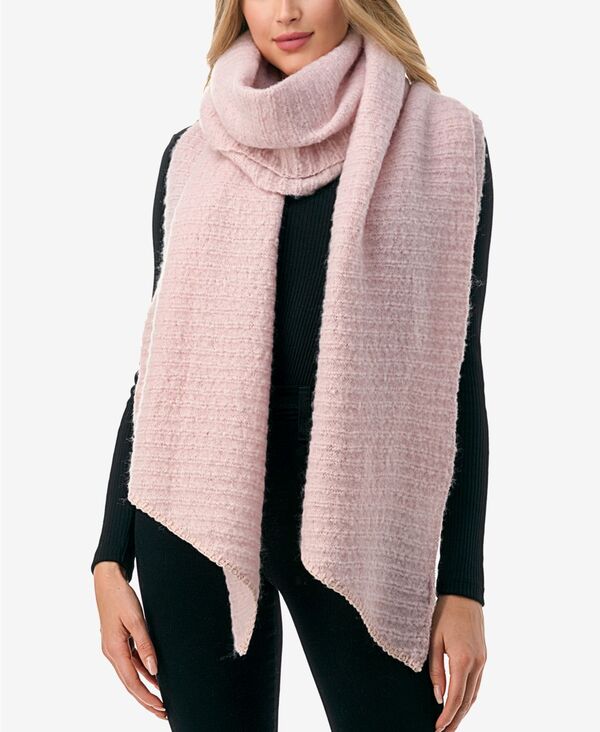 マーカスアドレール レディース 付属物 消音装置・袈裟・えり巻き 肋材 Marcus Adler Women\u0027s Solid Scarf with Ribbed Detail Pink サクラ色 バッグ・小物・ブランド雑貨-マフラー・スカーフ-レディースマフラー・ストール