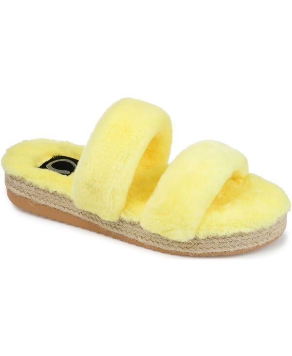 ジュルネ コレクション レディース シューズ サンダル Journee Collection Women's Relaxx Espadrille Slippers Yellow イエロー