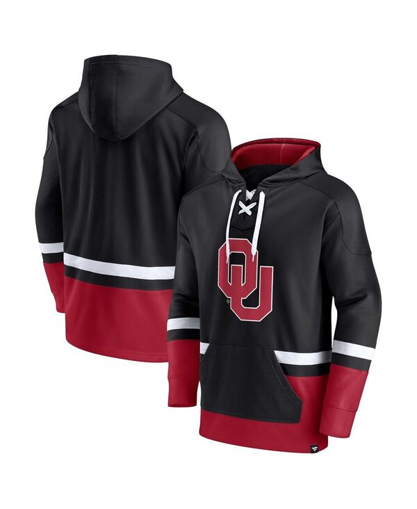 ファナティクス メンズ アウター パーカー・スウェット パーカー Fanatics Men's Black Oklahoma Sooners First Battle Pullover Hoodie Black ブラック