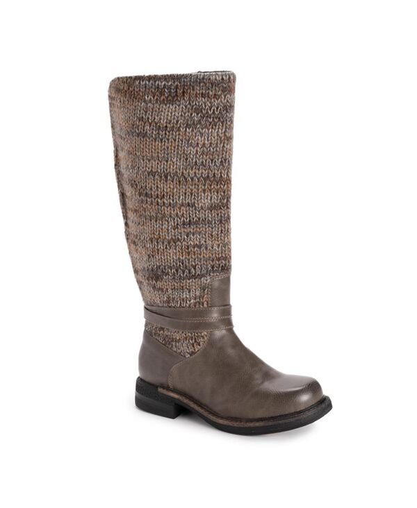ムクルクス レディース シューズ ブーツ・レインブーツ MUK LUKS Women's Logger Alberta Boots Grey グレー｜ReVida 店