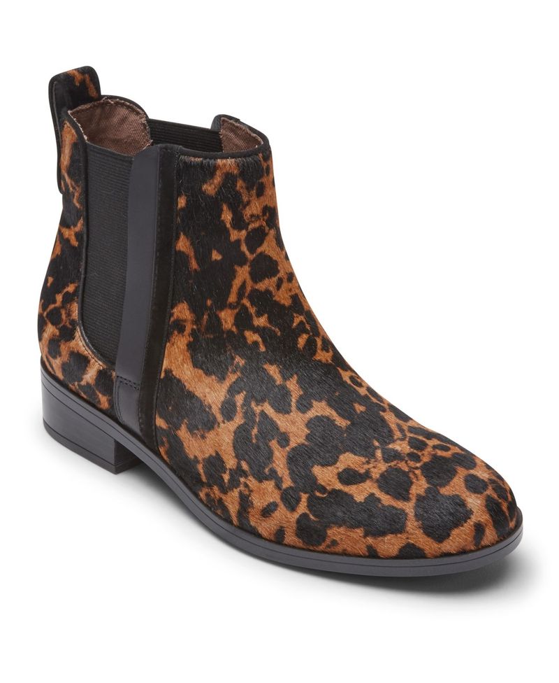 再再販 楽天市場 ロックポート レディース ブーツ レインブーツ シューズ Women S Larkyn Chelsea Riding Boots Leopard Hair On Revida 楽天市場店 新しい到着 Flymates Team Com