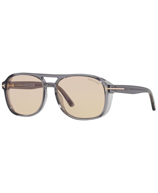 トム・ジェラルド・r・フォード メンズ 付属物 サングラス・アイウェア Tom Ford Men\u0027s Rosco Sunglasses Photocromic TR001630 Gray 薄墨色