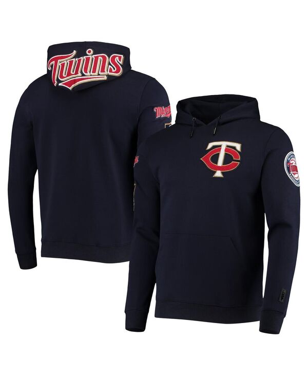 プロスタンダード メンズ アウター パーカー・スウェット ロゴ パーカー Pro Standard Men's Navy Minnesota Twins Team Logo Pullover Hoodie Navy ネイビー