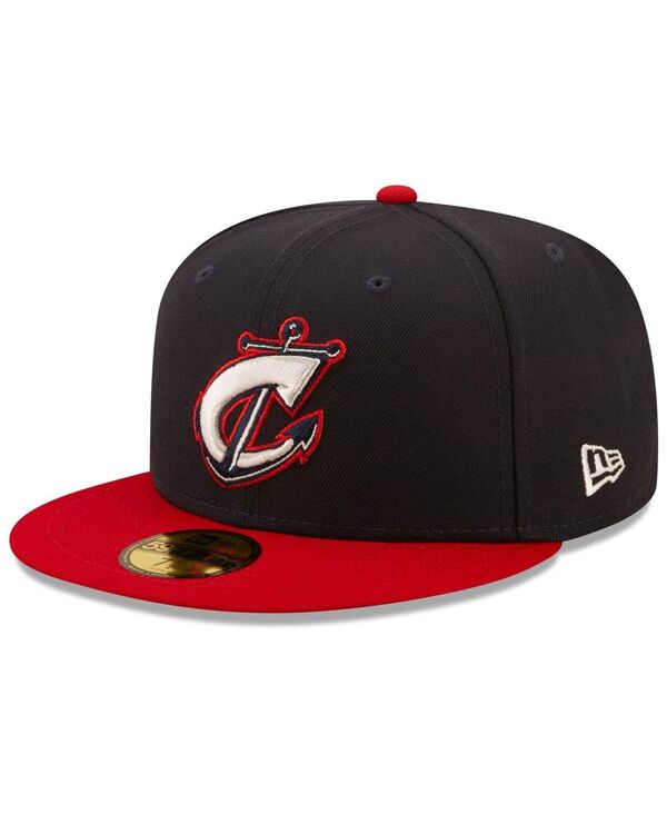 ニューエラ メンズ アクセサリー 帽子 New Era Men's Navy Columbus Clippers Authentic Collection 59FIFTY Fitted Hat Navy ネイビー