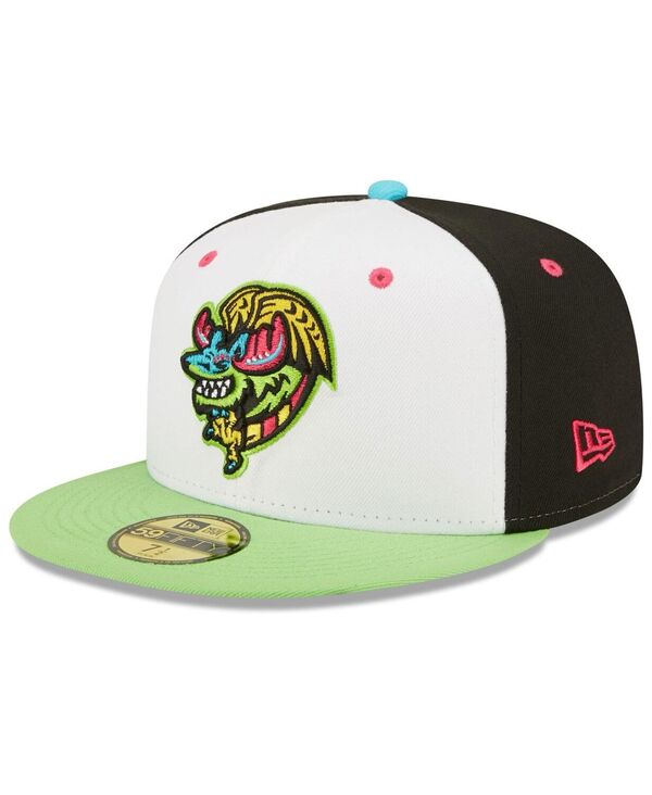 ニューエラ メンズ アクセサリー 帽子 New Era Men's White Green Alebrijes de Modesto Copa De La Diversion 59FIFTY Fitted Hat White Green ホワイト