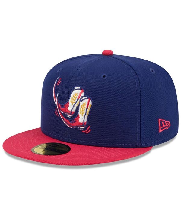 ニューエラ メンズ アクセサリー 帽子 ブーツ New Era Men's Navy Coral Pointy Boots de Amarillo Copa De La Diversion 59FIFTY Fitted Hat Navy Coral ネイビー