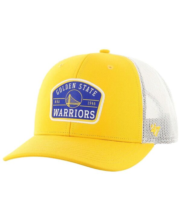 47 ブランド メンズ アクセサリー 帽子 '47 Brand Men's Gold Golden State Warriors Semi Patch Trucker Adjustable Hat Gold ゴールド 7,686円