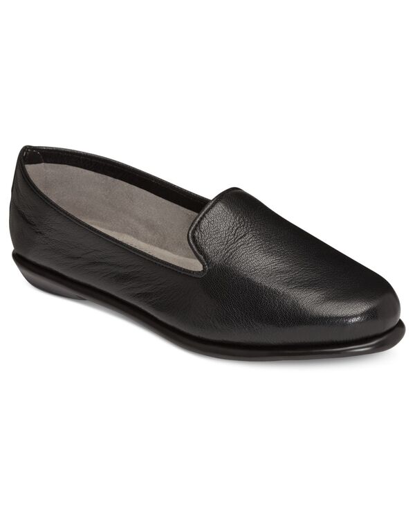 エアロソールズ レディース シューズ パンプス Aerosoles Women's Betunia Casual Flats Black Leather ブラック 20,335円