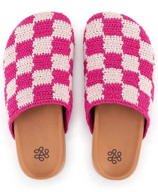 ザサック レディース シューズ サンダル The Sak Women Bolinas Crochet Clog Pink check ピンク