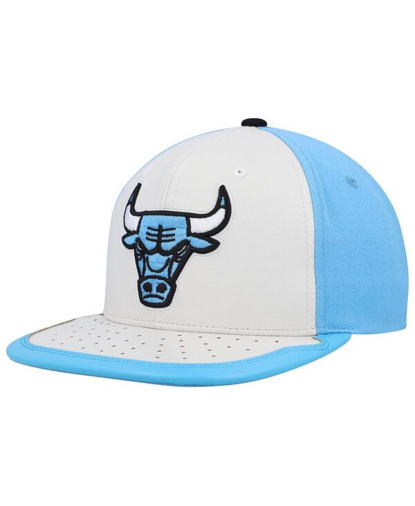 ミッチェル&ネス メンズ アクセサリー 帽子 Mitchell & Ness Men's White Light Blue Chicago Bulls Day One Snapback Hat White Light Blue ホワイト 8,564円