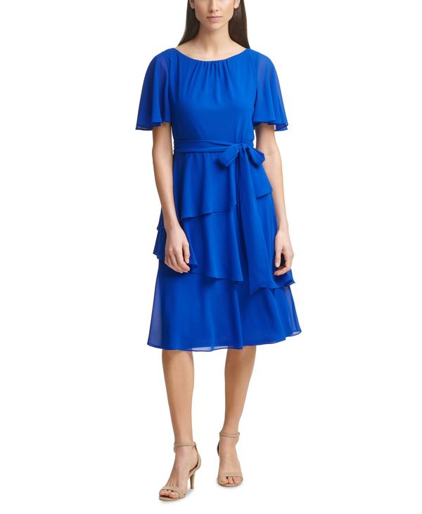 珍しい ジェシカハワード レディース ワンピース トップス Tiered Hem Midi Dress Cobalt 即発送可能 Jayshinde Com