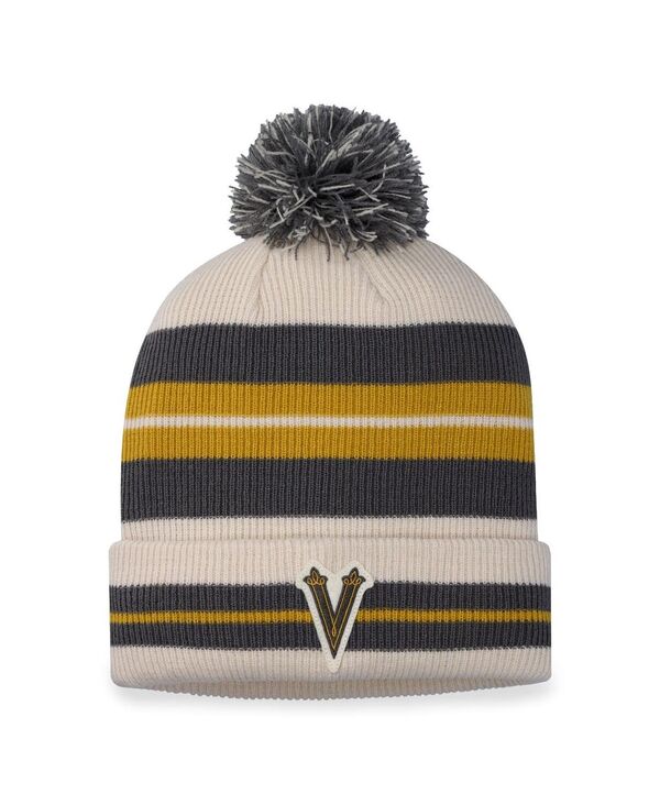 ファナティクス メンズ アクセサリー 帽子 ニット Fanatics Men's Vegas Golden Knights Charcoal Cream 2024 NHL Winter Classic Cuffed Knit Hat with Pom Charcoal Cream クリーム