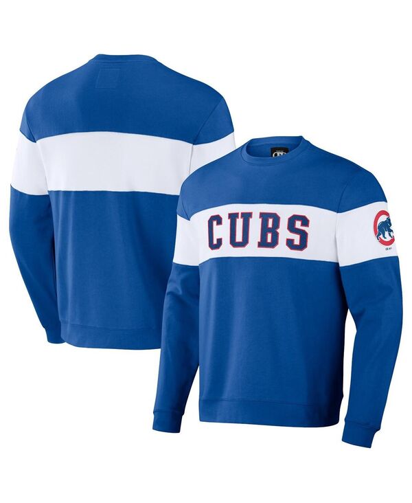 ファナティクス メンズ アウター パーカー・スウェット スウェット シャツ Fanatics Men's Darius Rucker Collection by Royal Chicago Cubs Stripe Pullover Sweatshirt Royal ストライプ