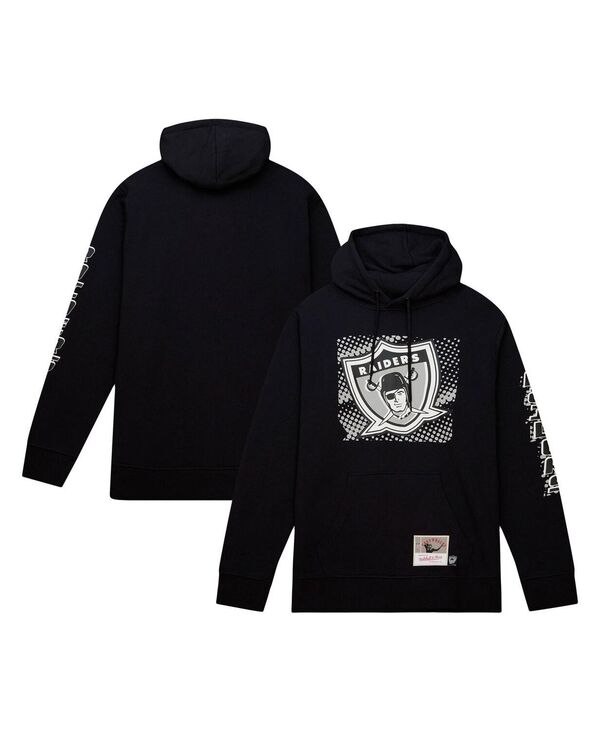 ミッチェル&ネス メンズ アウター パーカー・スウェット パーカー Mitchell & Ness Men's Black Las Vegas Raiders Gridiron Classics Big Face 7.0 Pullover Hoodie Black ブラック