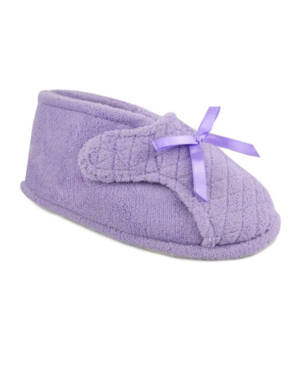 ムクルクス レディース シューズ ブーツ・レインブーツ MUK LUKS Women's Micro Chenille Adjustable Bootie Slippers Lavender ラベンダー