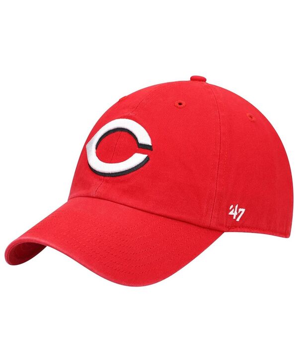 47 ブランド メンズ アクセサリー 帽子 '47 Brand Men's Red Cincinnati Reds Home Clean Up Adjustable Hat Red レッド 8,266円