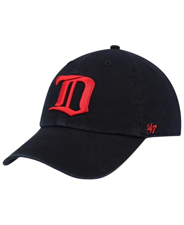 47 ブランド メンズ アクセサリー 帽子 '47 Brand Men's Black Detroit Red Wings Clean Up Adjustable Hat Black ブラック｜ReVida 店