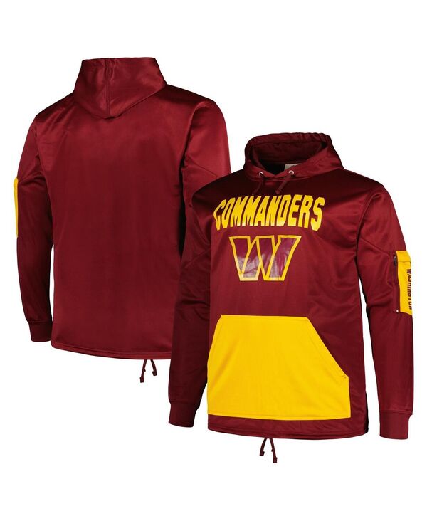 ファナティクス メンズ アウター パーカー・スウェット トール パーカー Fanatics Men's Burgundy Washington Commanders Big and Tall Pullover Hoodie Burgundy バーガンディ 17,140円