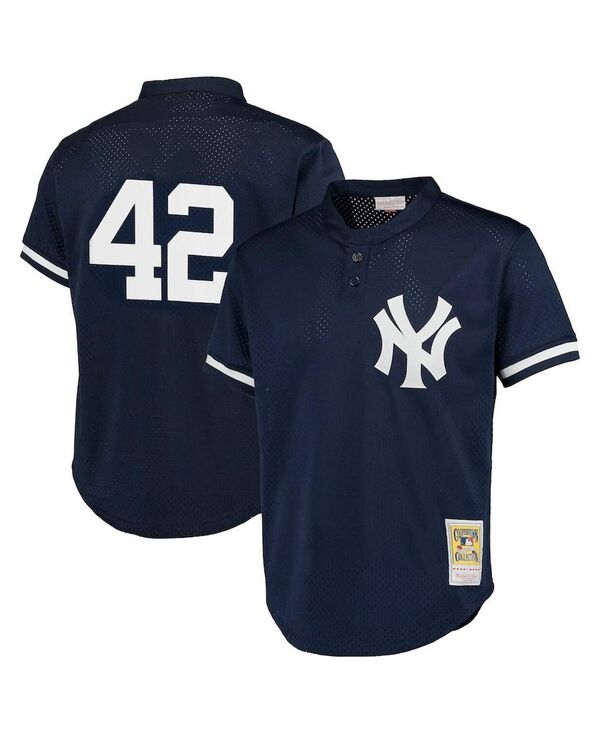 ミッチェル&ネス メンズ トップス シャツ メッシュ トール ジャージー Mitchell & Ness Men's Mariano Rivera Navy New York Yankees Cooperstown Collection Big and Tall Mesh Batting Practice Jersey Navy ネイビー