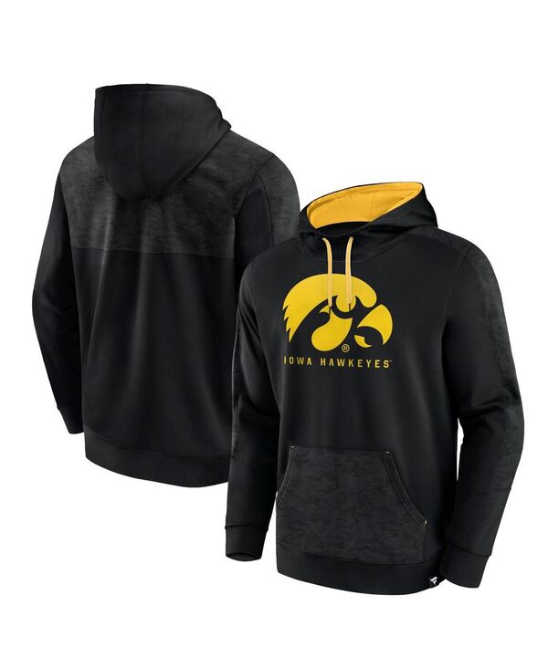 ファナティクス メンズ アウター パーカー・スウェット パーカー Fanatics Men's Black Iowa Hawkeyes Defender Pullover Hoodie Black ブラック 15,525円