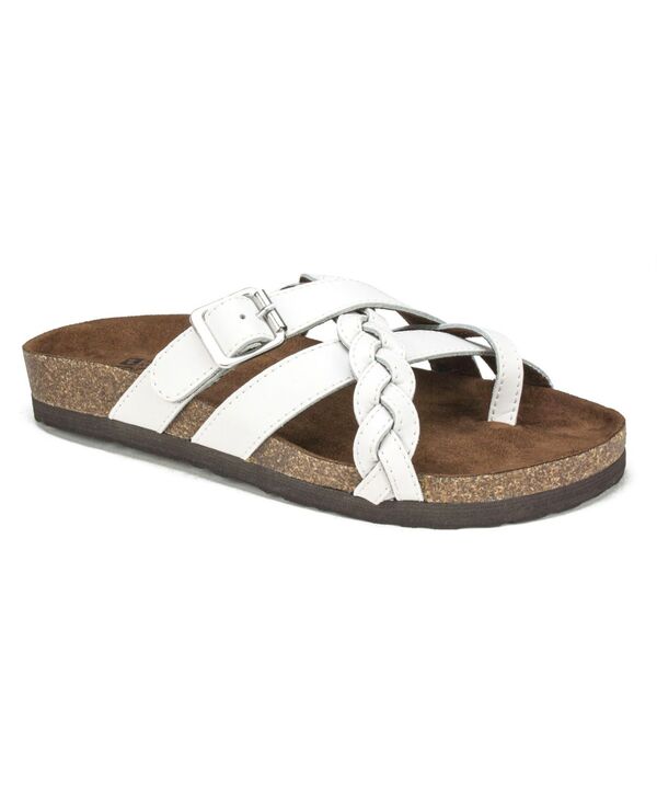 ホワイトマウンテン レディース シューズ サンダル White Mountain Women's Harrington Footbed Sandals White Leather ホワイト