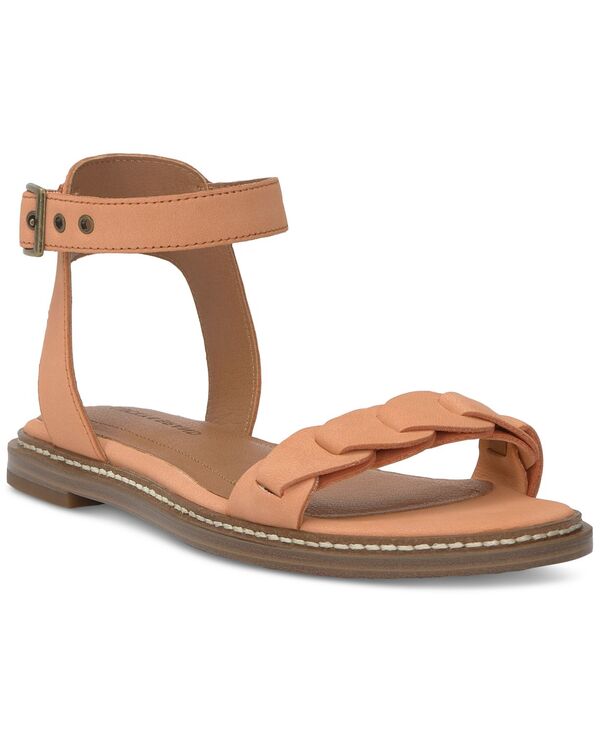 ラッキーブランド レディース シューズ サンダル アンクル Lucky Brand Women's Kyndall Ankle-Strap Flat Sandals Tangerine Nubuck Leather タンジェリン 17,986円