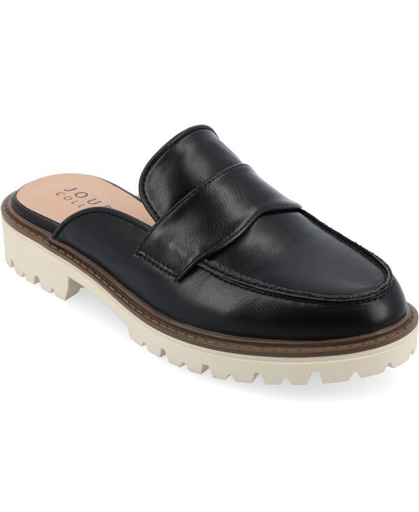 ジュルネ コレクション レディース シューズ パンプス Journee Collection Women's Miycah Slip On Mule Flats Black ブラック|ReVida 店