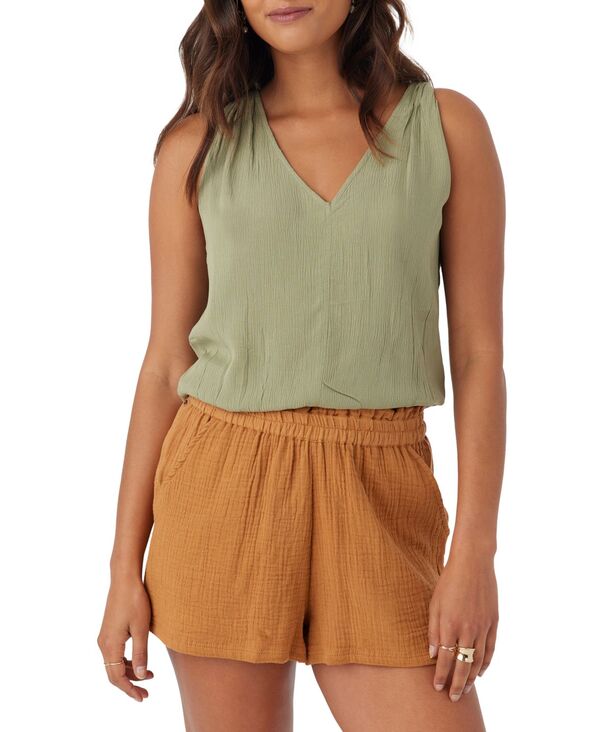 オニール レディース トップス シャツ O'Neill Juniors' Lainie Tank Top Oil Green グリーン｜ReVida 店