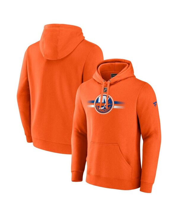 ファナティクス メンズ アウター パーカー・スウェット パーカー Fanatics Men's Orange New York Islanders Authentic Pro Secondary Pullover Hoodie Orange オレンジ