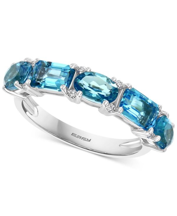 新着商品 楽天市場 エフィー レディース リング アクセサリー Effy Reg Blue Topaz 2 7 8 Ct T W Diamond 1 4 Ct T W Ring In 14k White Gold Blue Topaz Revida 楽天市場店 アウトレット送料無料 Www Kioskogaleria Com