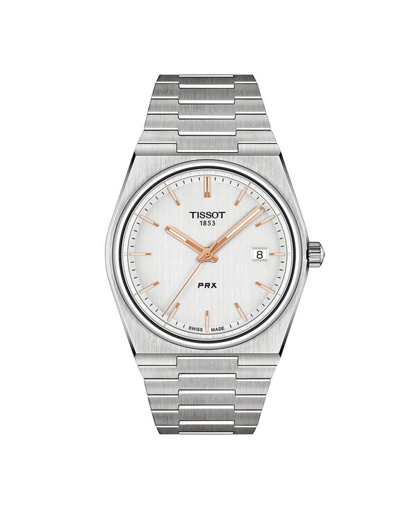 ティソット メンズ 付属品 ウオッチ プルオーバー Tissot Men\u0027s Swiss PRX Stainless Steel Bracelet Watch 40粍 Silver しろがね色