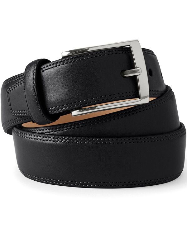 ランズエンド メンズ アクセサリー ベルト レザー Lands' End Men's Glove Leather Belt Black ブラック