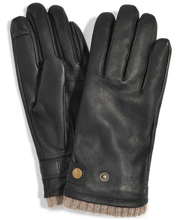 クラブルーム メンズ アクセサリー 手袋 キルティング Club Room Men's Quilted Cashmere Gloves Black ブラック