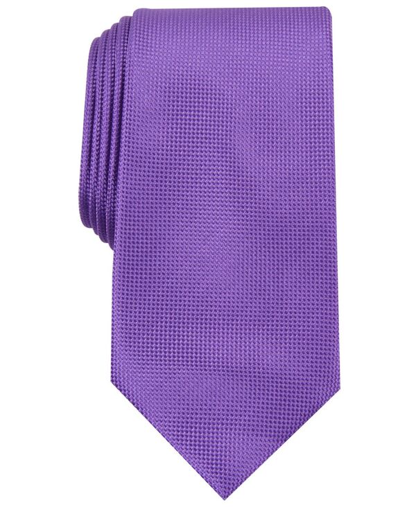 ペリーエリス メンズ アクセサリー ネクタイ オックスフォード Perry Ellis Men's Oxford Solid Tie Purple パープル